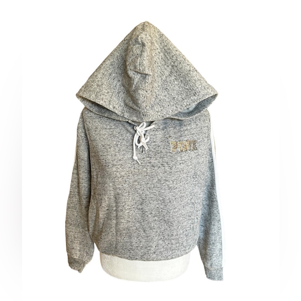 🤩 VS Sequin Logo & Roses Hoodie Sweatshirt - Picture 5 of 10